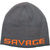 Шапка Savage Gear Logo Beanie (Rock Grey Orange)