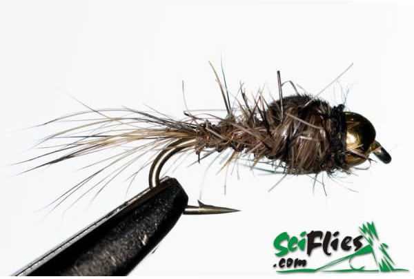 Муха ScientificFly Gold Ribbed Hares Ear Natural 8560004 #14