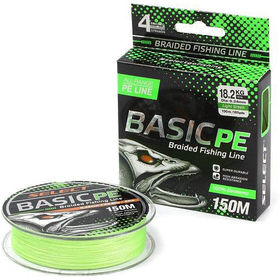 Леска плетенная Select Basic PE 150м 0.14мм (светло-зеленая)
