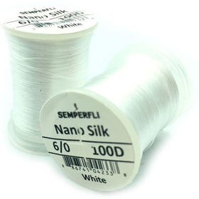 Монтажная нить Semperfli Nano Silk Ultra 30D 18/0 (White)