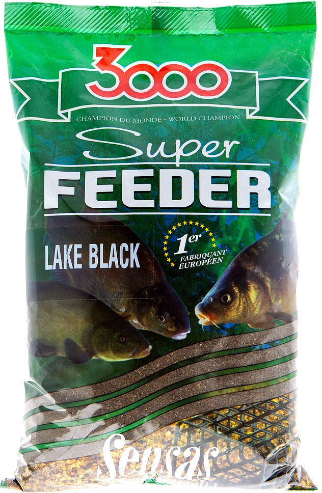 Прикормка Sensas 3000 Super FEEDER Lake Black 1кг