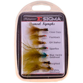 Набор мушек Shakespeare Sigma Fly Selection 4 Damsel Nymphs