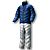 Костюм-поддёвка Shimano Thermal Suit MD052KSJ синий р. 3L (XL)