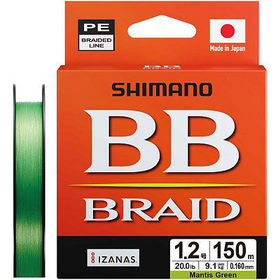 Шнур Shimano LD-M54Y BB Brade #0.6 150м 0.06мм (Mantis Green)