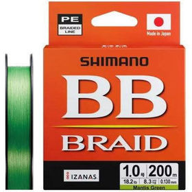 Шнур Shimano LD-M64Y BB Brade #0.6 200м 0.06мм (Mantis Green)