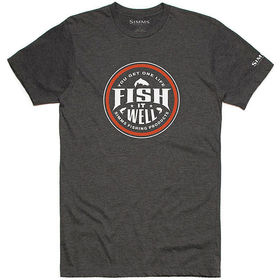 Футболка Simms Fish It Well T-Shirt (Charcoal Heather) р.3XL