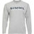 Футболка Simms Logo LS Shirt Grey Heather р.L