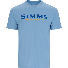 Футболка Simms Logo T-Shirt (Lt. Blue Heather) р.L