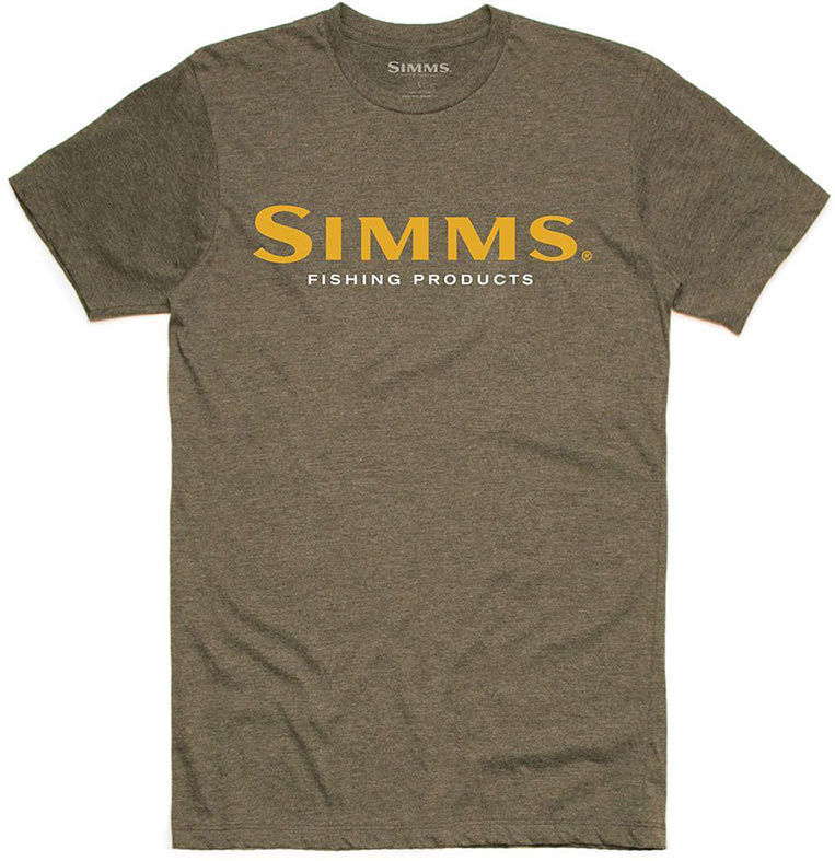 Футболка Simms Logo T-Shirt (Olive Heather) р.XXL