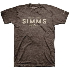 Футболка Simms Quality Heritage T-Shirt Brown Heather р.S
