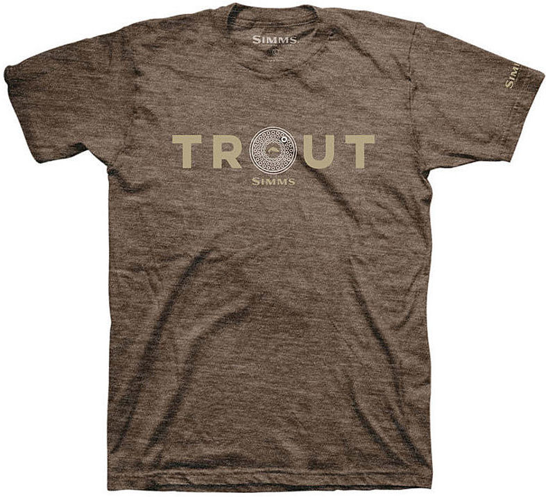 Футболка Simms Reel Trout T-Shirt (Brown Heather) р.L