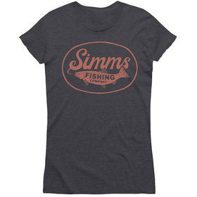 Футболка Simms Womens Trout Wander T-Shirt Charcoal Heather р.L