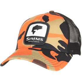 Кепка Simms Bass Patch Trucker (Woodland Camo Flame)