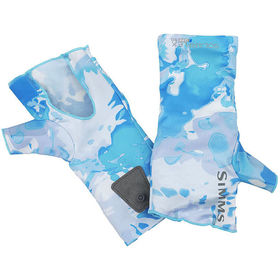 Перчатки Simms SolarFlex No-Finger SunGlove Cloud Camo Blue р.L/XL