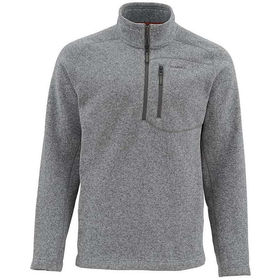 Пуловер Simms Rivershed Sweater Quarter Zip Smoke р.M