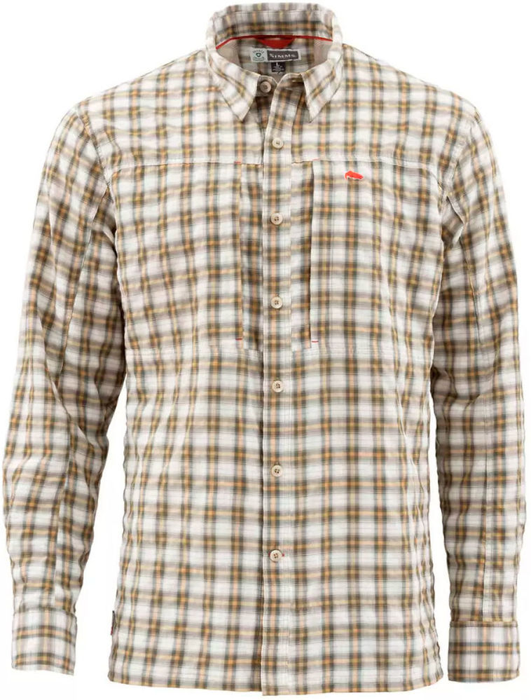 Рубашка Simms BugStopper LS Shirt (Plaid Cork Plaid) р.L