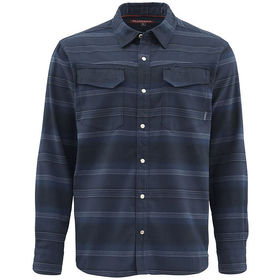Рубашка Simms Gallatin Flannel LS Shirt Admiral Blue Stripe р.S