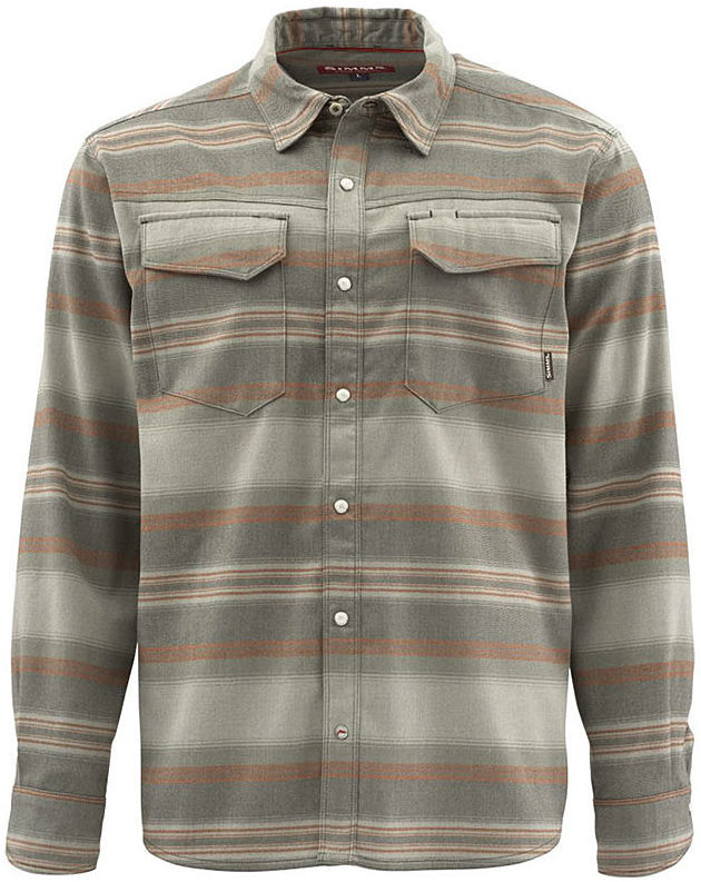 Рубашка Simms Gallatin Flannel LS Shirt Dark Stone Stripe р.L