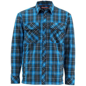 Рубашка Simms Guide Insulated Shacket Admiral Blue Plaid р.L