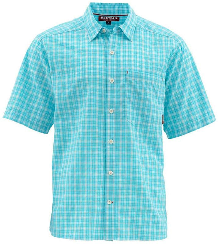 Рубашка Simms Morada SS Shirt (Sea Blue Plaid) р.3XL