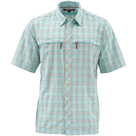Рубашка Simms Stone Cold SS Shirt (Aqua Plaid) р.M