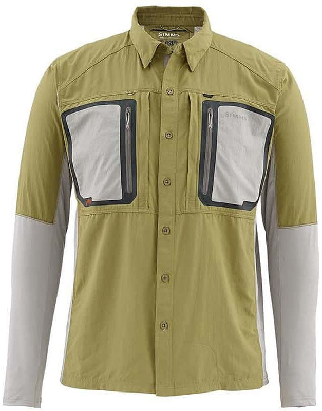 Рубашка Simms Taimen TriComp LS Shirt (Army Green) р.L