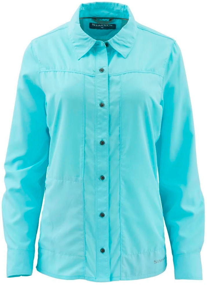 Рубашка Simms Womens Isle LS Shirt (Sea Breeze) р.L