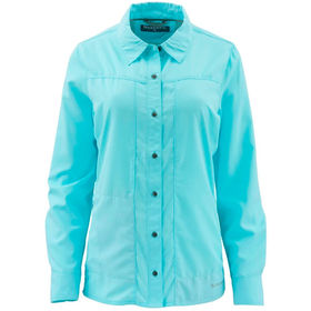 Рубашка Simms Womens Isle LS Shirt (Sea Breeze) р.L