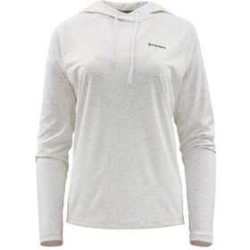 Термофутболка Simms Womens SolarFlex Hoody Print (Eddy White) р.L