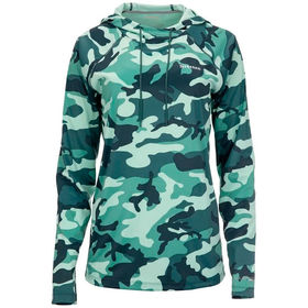 Термофутболка Simms Womens SolarFlex Hoody Print (Woodland Camo Avalon) р.L