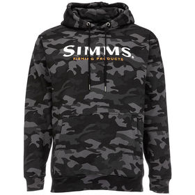 Толстовка Simms Logo Hoody (Woodland Camo Carbon) р.L