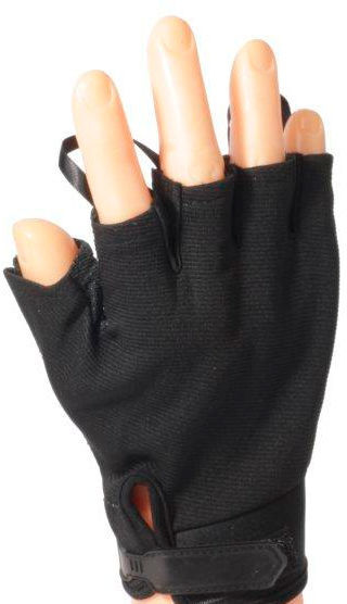 Перчатки Следопыт без пальцев р.XL (Черные)