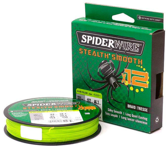 Леска Spiderwire Stealth Smooth X12 New 150м 0.06мм (Yellow)