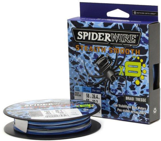 Шнур Spiderwire Stealth Smooth X8 New 150м 0.07мм (Blue Camo)