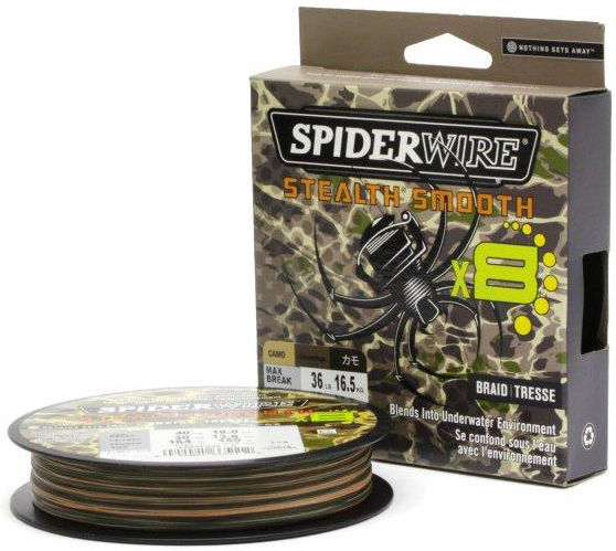 Шнур Spiderwire Stealth Smooth X8 New 150м 0.09мм (Camo)