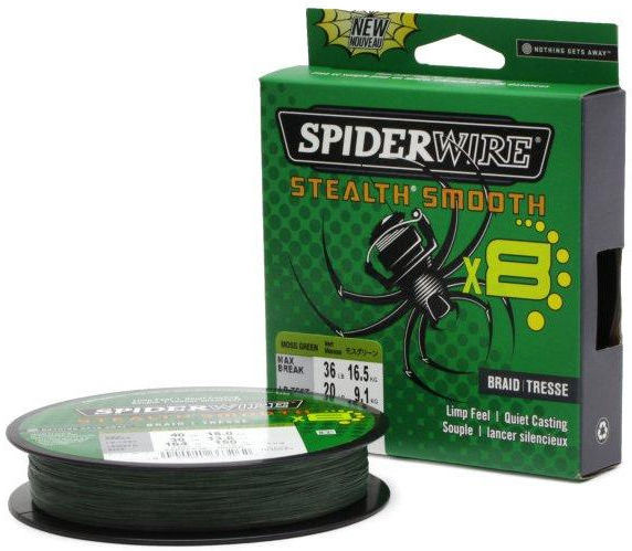 Шнур Spiderwire Stealth Smooth X8 New 150м 0.06мм (Moss Green)