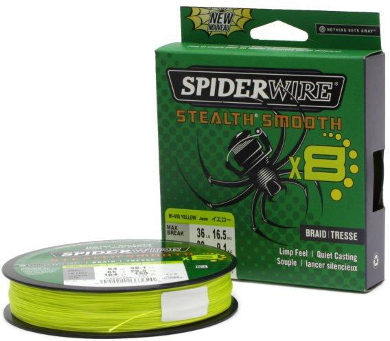 Шнур Spiderwire Stealth Smooth X8 New 150м 0.06мм (Yellow)