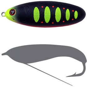 Блесна Sprut Bloody Woody Weedless Spoon 70S (15г) MBKLTR