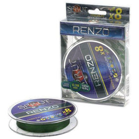 Леска плетёная Sprut Renzo Soft Premium Braided Line x8 0.14мм 12.2кг темно-зеленый 140м