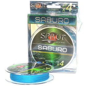 Леска плетёная Sprut Saburo Soft Ultimate Braided Line x4 0.12мм 9.1кг голубой 140м