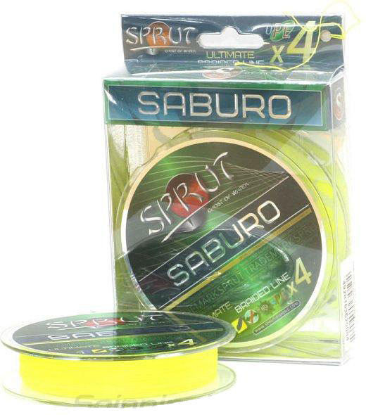 Леска плетёная Sprut Saburo Soft Ultimate Braided Line x4 0.12мм 9.1кг желтый 140м
