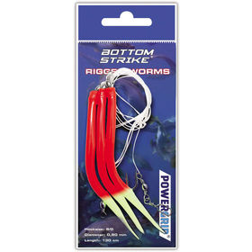 Сабики Stinger Rigged Worms №8/0 0.80мм Fl.Orange/w.Glow tail