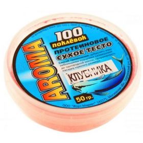 Тесто сухое, протеиновое 100 Поклёвок AROMA Клубника 50 гр.