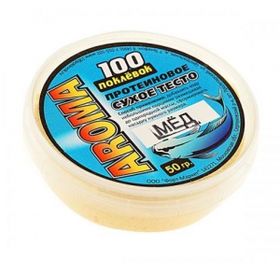 Тесто сухое, протеиновое 100 Поклёвок AROMA Мёд 50 гр.