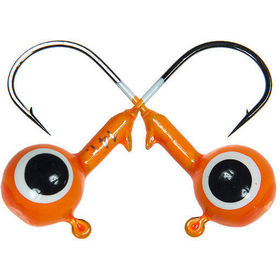 Джиг шар Strike Pro с крашеный с глазами №1/0 (5.5г) оранжевый (10шт)