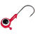 Джиг шар Strike Pro с крашеный с глазами №2/0 (7г) красный (10шт)