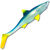 Силиконовая приманка Strike Pro Shark Shad (20см) Clear Blue Lemonade