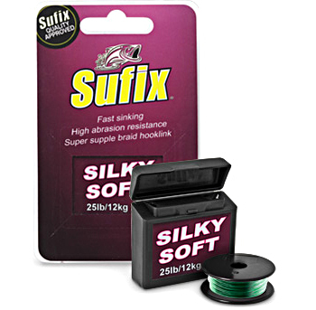 Леска плетеная Sufix Silky Soft Green (зеленая) 20м 12кг
