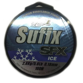 Леска Sufix SFX Ice 100м 0.16мм (прозрачная)