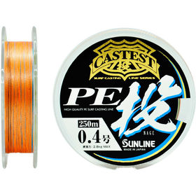 Леска Sunline Castest PE Nage HG 0.4 250м 0.108мм Multi Color